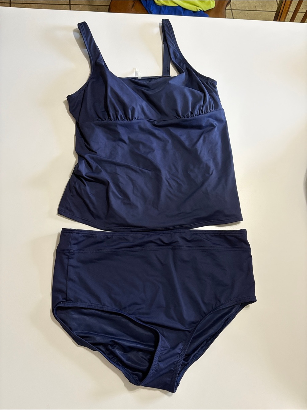 Lands' End Navy Blue Tankini Set